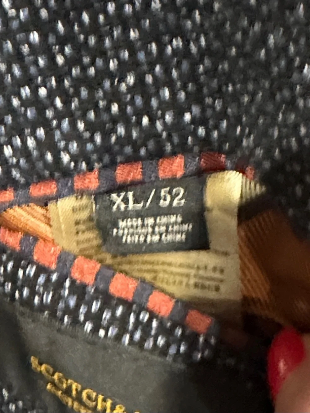 Scotch & Soda Navy Textured Sport Coat